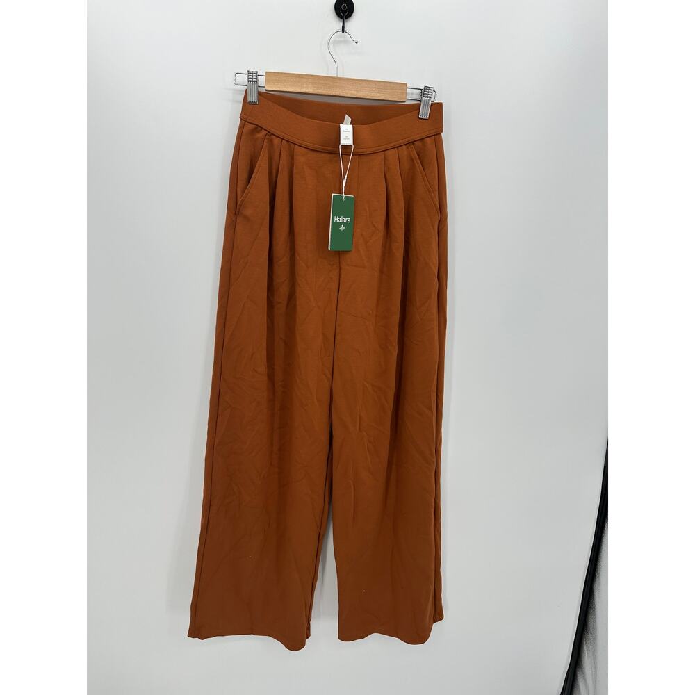 Halara Wide Leg Pants Womens‎ Size S NWT Orange Pull On Stretch Lounge Casual